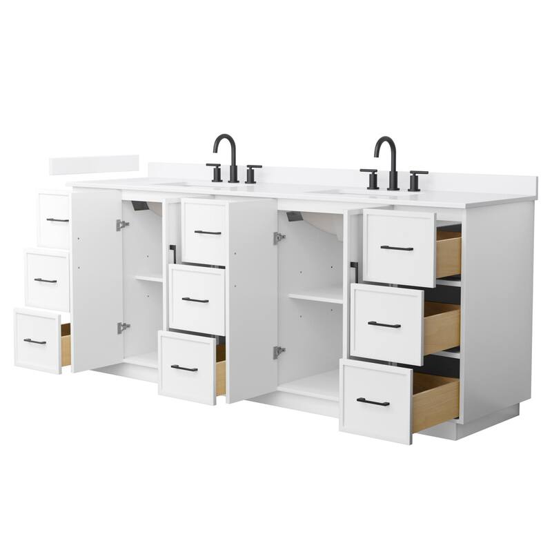 Wyndham Collection WCH7474-84D-QTZ-US3MXX Elan TK 84" Free Standing