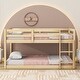 preview thumbnail 3 of 10, Natural Twin Size Wood Loft Bed with Ladder and Fence for Kids