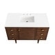 preview thumbnail 37 of 39, James Martin Vanities Amberly 48" Single Vanity, Mid-Century Walnut