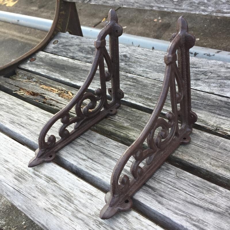 Shop Heavy Duty Iron Decorative Shelf Bracket Patio Garden Ornate