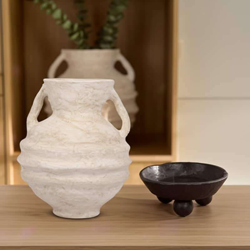 Pottery Modern Decorative Vase Featuring Unique Sculptural Form