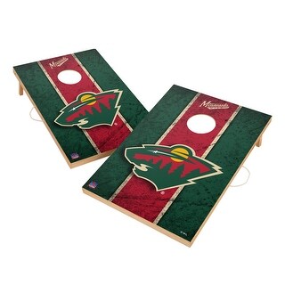 Vintage Minnesota Wild NHL Regulation 2x4 Cornhole Set