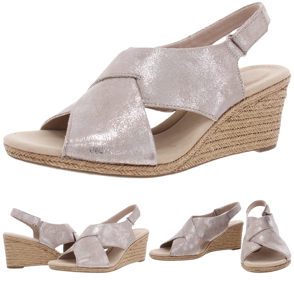 clarks pewter sandals
