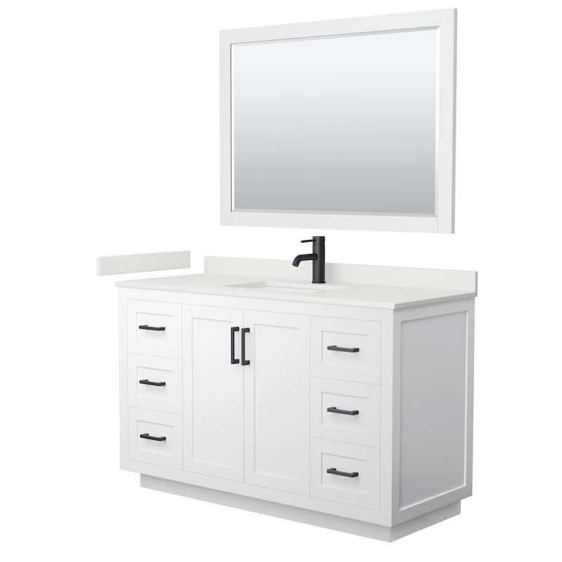 Wyndham Collection WCF292954S-QTZ-UNSM46 Miranda 54" Free Standing