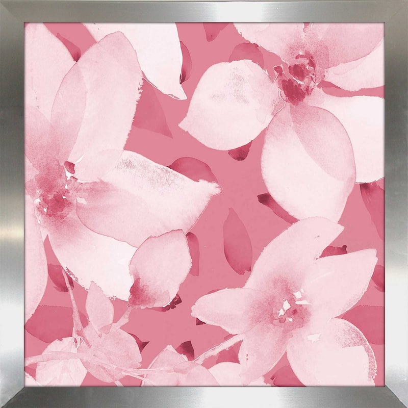 "Blooming Pink Whispers I (Square)" Print on Acrylic