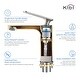 preview thumbnail 21 of 25, Lead Free Solid Brass Single Handle Bathroom Vanity Sink Faucet with Water Hose