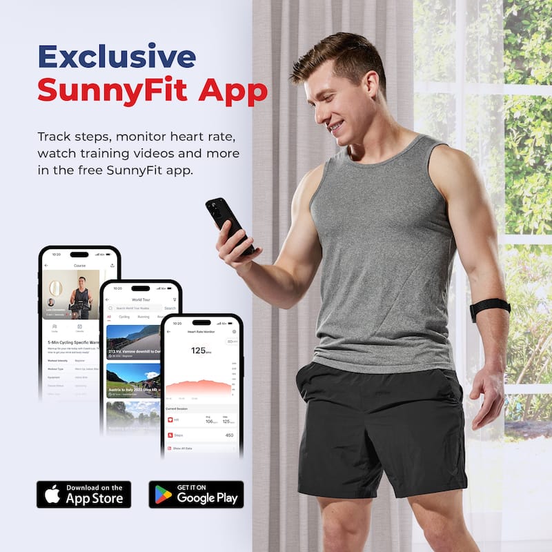 Sunny Health & Fitness SunnyFit Heart Rate Monitor - HR200 - Black - 1.83L x 1.41W x 0.55H