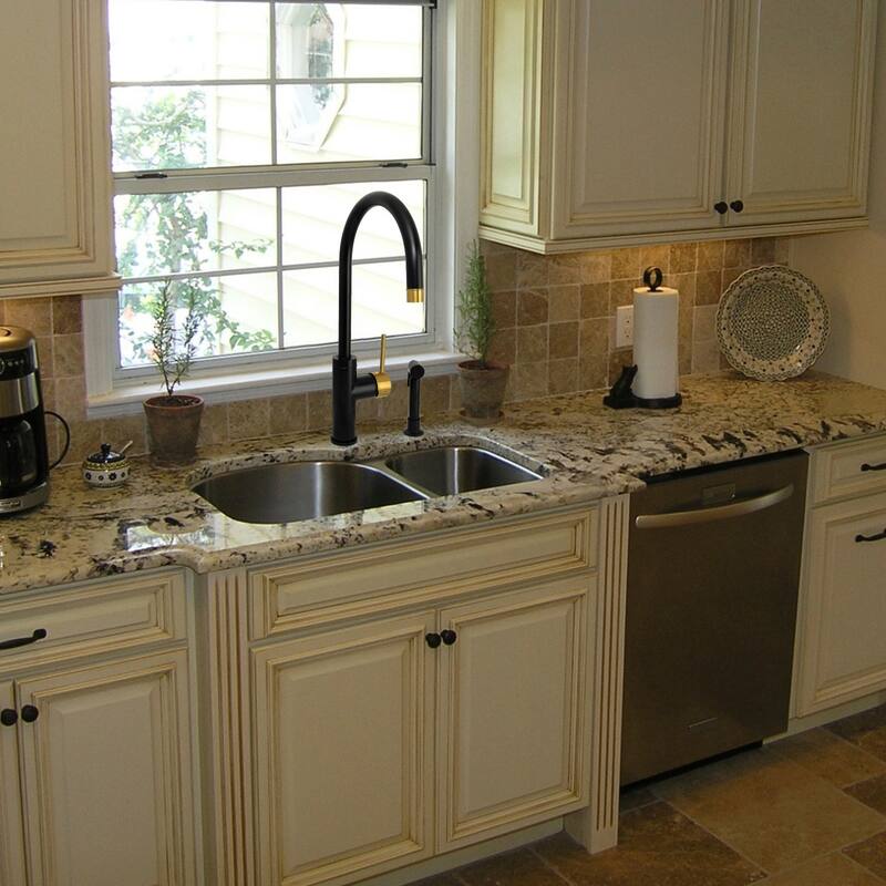 One-Handle Widespread Kitchen Faucet with Side Spray