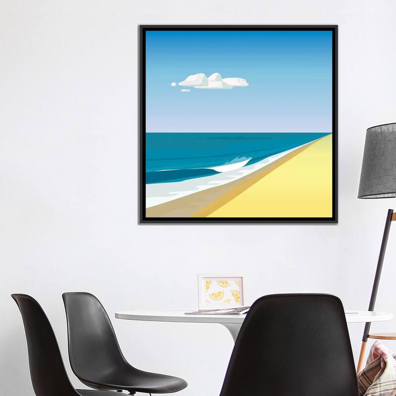 iCanvas "Rothko Beach" by Charles Harker Framed Canvas Print