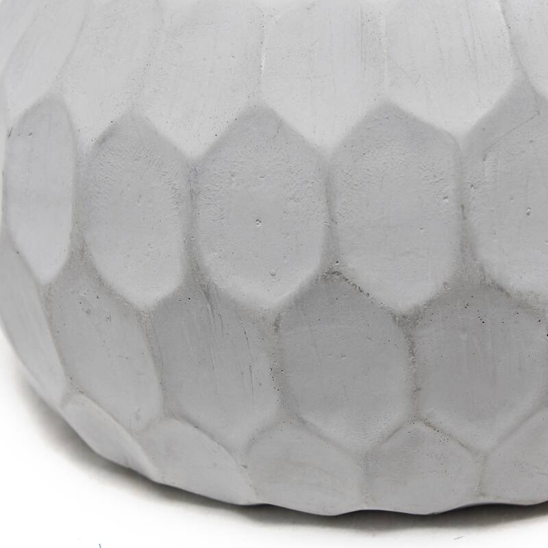 18.5 in. Gray Finish Table Lamp with White Shade, Sturdy Table Lamp for Living Rooms and Bedrooms