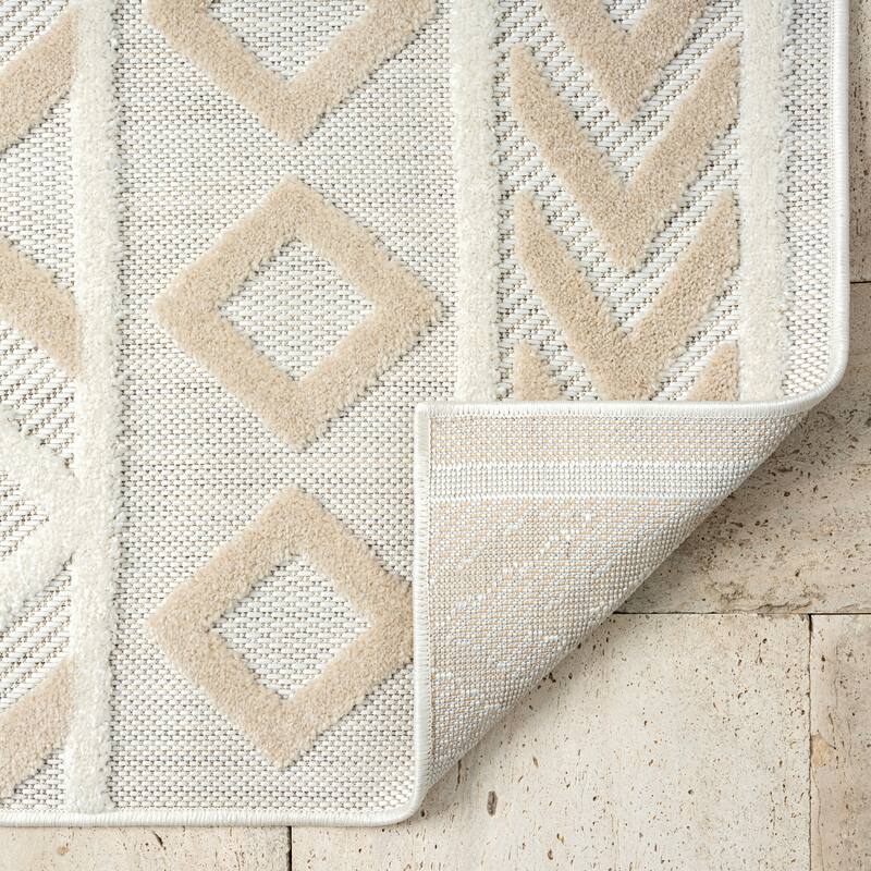 Abani Rugs Dusk Collection DUS100A Modern Diamonds Area Rug