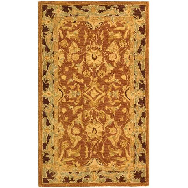 SAFAVIEH Handmade Anatolia Evanthia Traditional Oriental Hand-spun Wool Rug