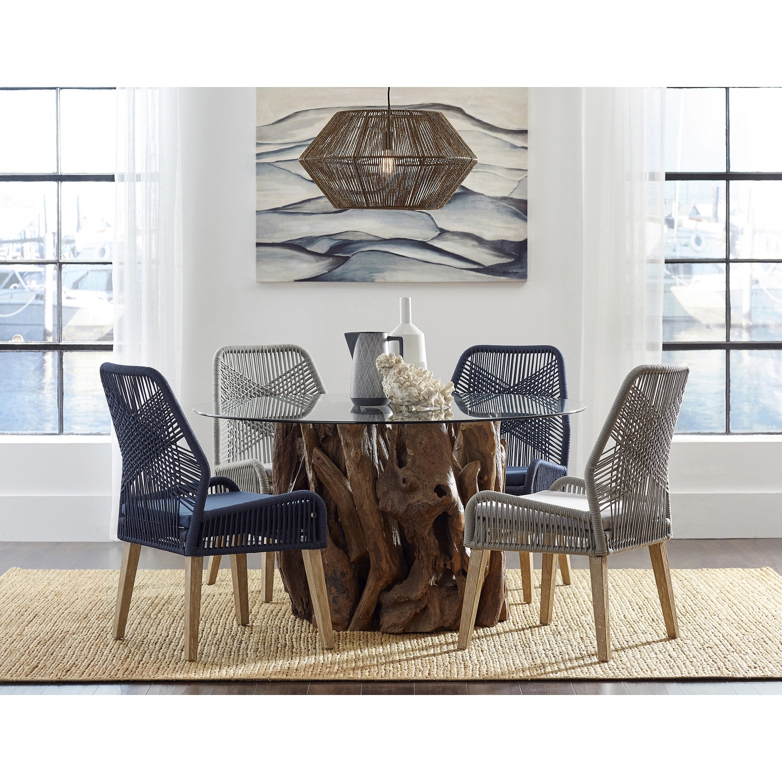 Rope back best sale chair