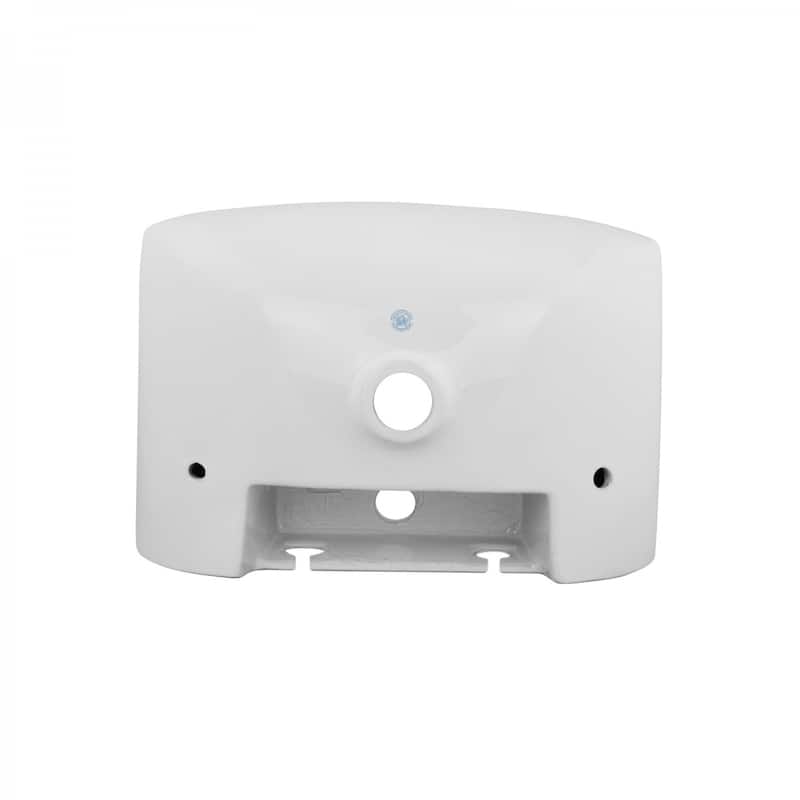 Vega Wall Mount Bathroom Sink 18 in. Small White Ceramic Wall Hung Sink with Single Faucet Hole Renovators Supply