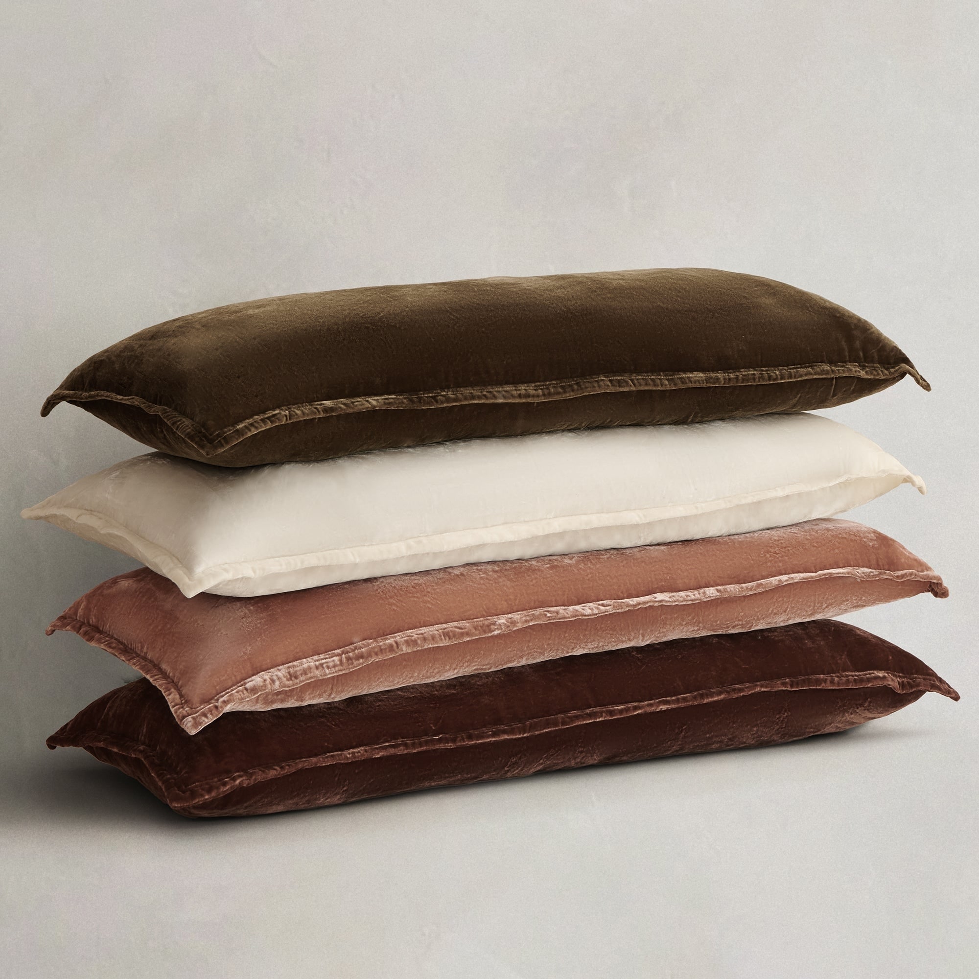 HiEnd Accents Stella Faux Silk Velvet Romantic Western Long Lumbar Pillow, 14"x42"