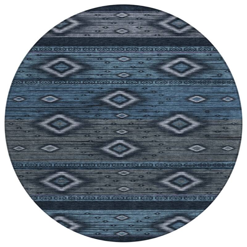 HomeRoots Tribal Transitional Rectangle Outdoor Rug