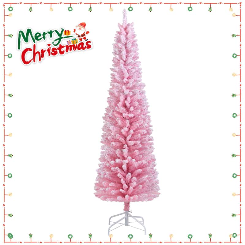 Costway 5/6 FT Artificial Christmas Tree with 328/460 Branch Tips & - See Details