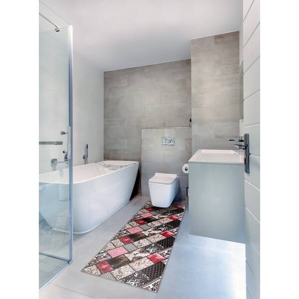 Shop Newruz Non Slip 24 X60 Kitchen Bath Mat Runner Rug Overstock 27775942