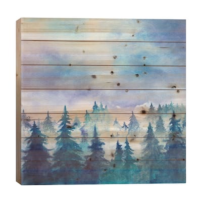 In The Forest I Print On Wood by Marco Gonzalez - Multi-Color