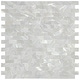 preview thumbnail 1 of 8, Art3d Mother of Pearl Shell Mosaic Tile for Kitchen Backsplash Seamless12"x12" (10 Tiles) White