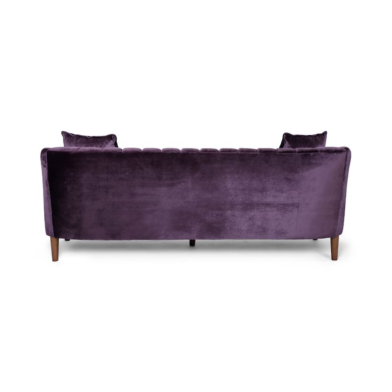 Ansonia Contemporary Velvet 3-seat Sofa by Christopher Knight Home