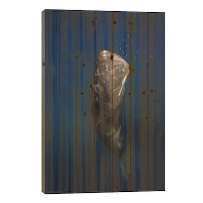 Candle Sperm Whale Print On Wood by Barathieu Gabriel - Multi-Color