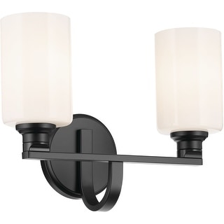 Kichler 55225 Gioe 2 Light 14" Wide Vanity Light with Opal Glass
