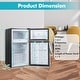 preview thumbnail 3 of 8, Costway 3.2 Cu.Ft Mini Refrigerator with Freezer Compact Fridge with - See Details