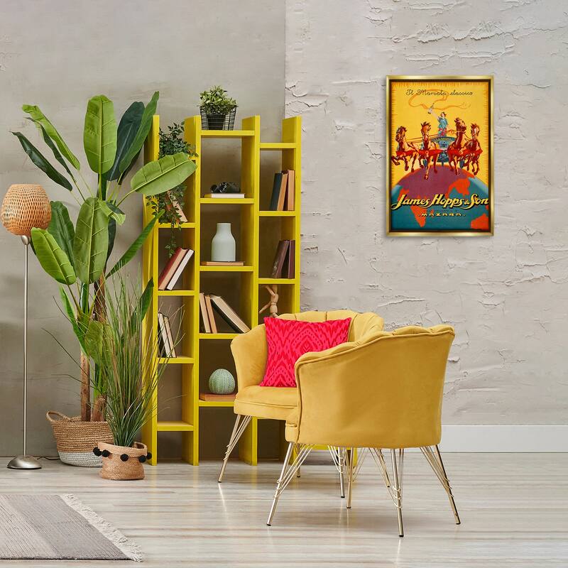 Stupell Antique Drink Bottle Advertisement Framed Floater Canvas Wall Art Design By Marcus Jules