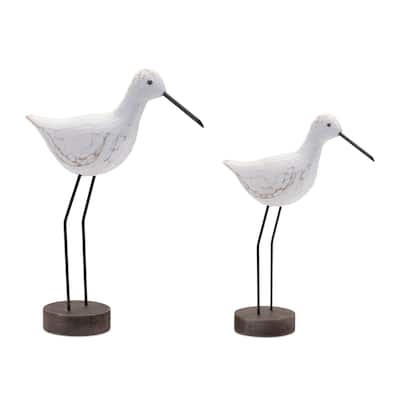 Sea Birds Standing Figurines - 14.5" - Set of 2