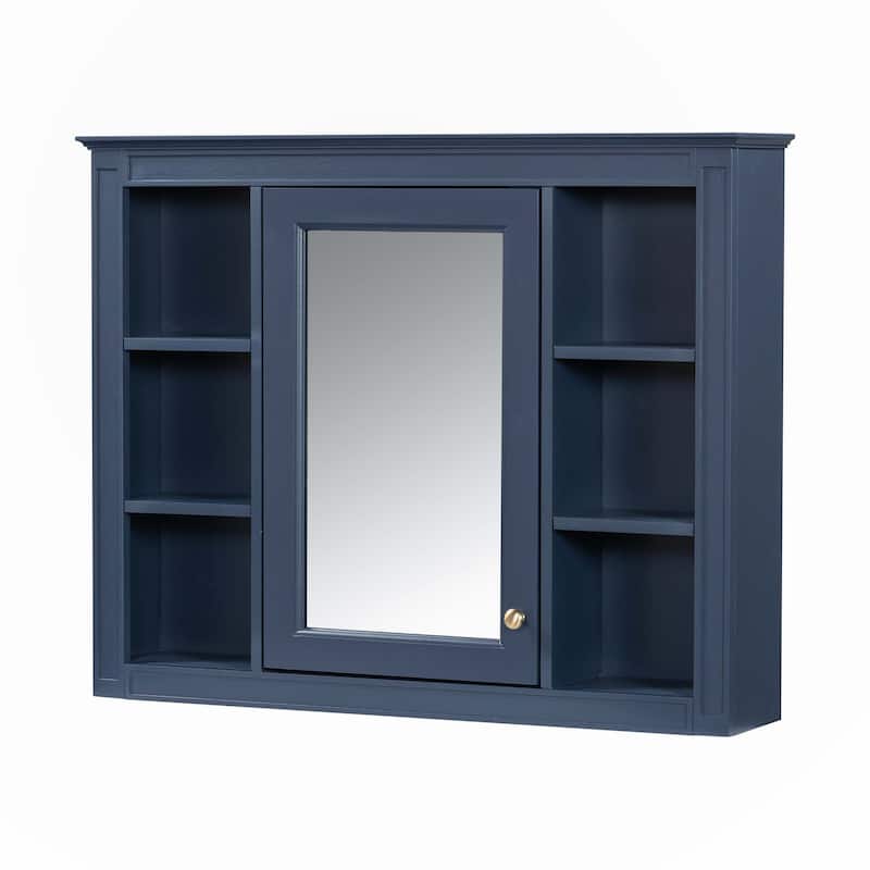 36"Bathroom Vanity with Medicine Cabinet, Royal Blue Mirror Cabinet