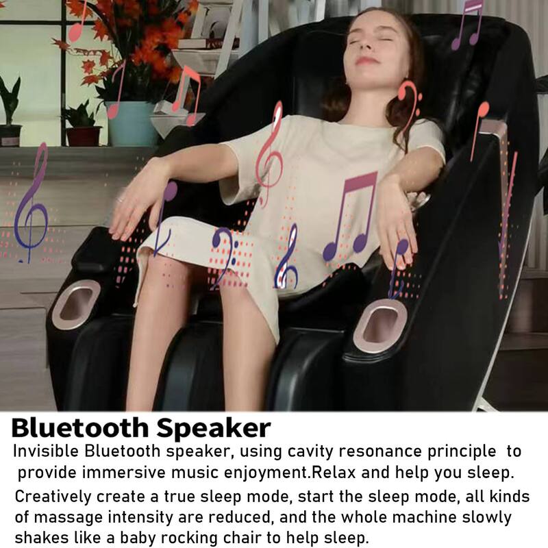 Full Body Massage Chair Zero Gravity Recliner with Bluetooth Speaker
