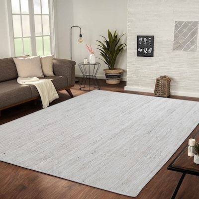 George Towne Living Jute Luxury Handmade Classic Jute Fibers Area Rug