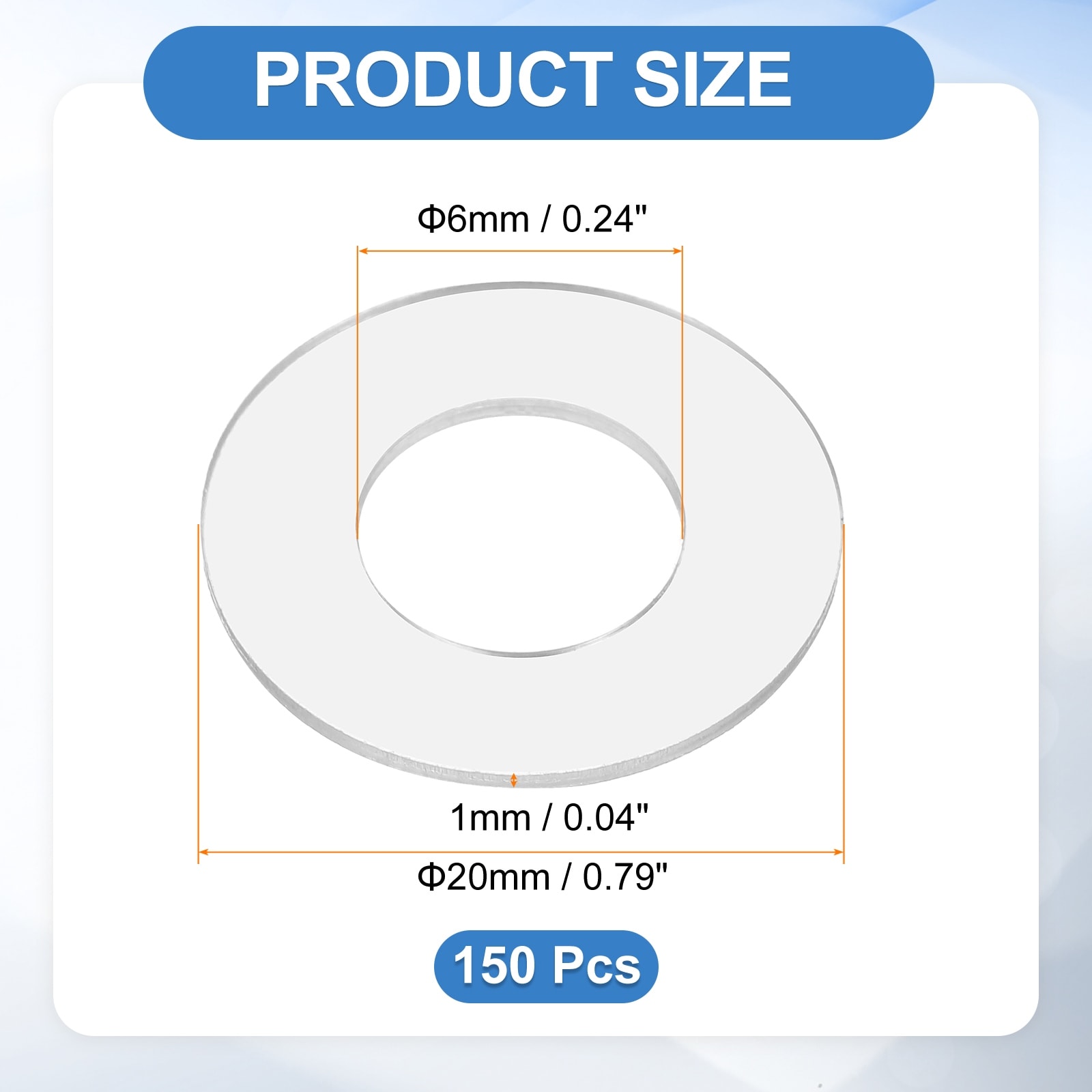 Flat Washers Sealing Gasket Ring Spacer Metric Round Washers Replacement for Water Pipe Hose Shower Door Handles