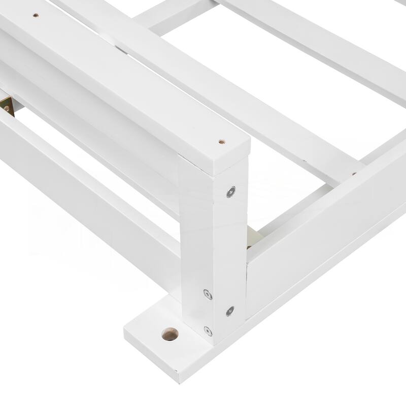 Acacia Wood Twin Size Patio Swing Bed