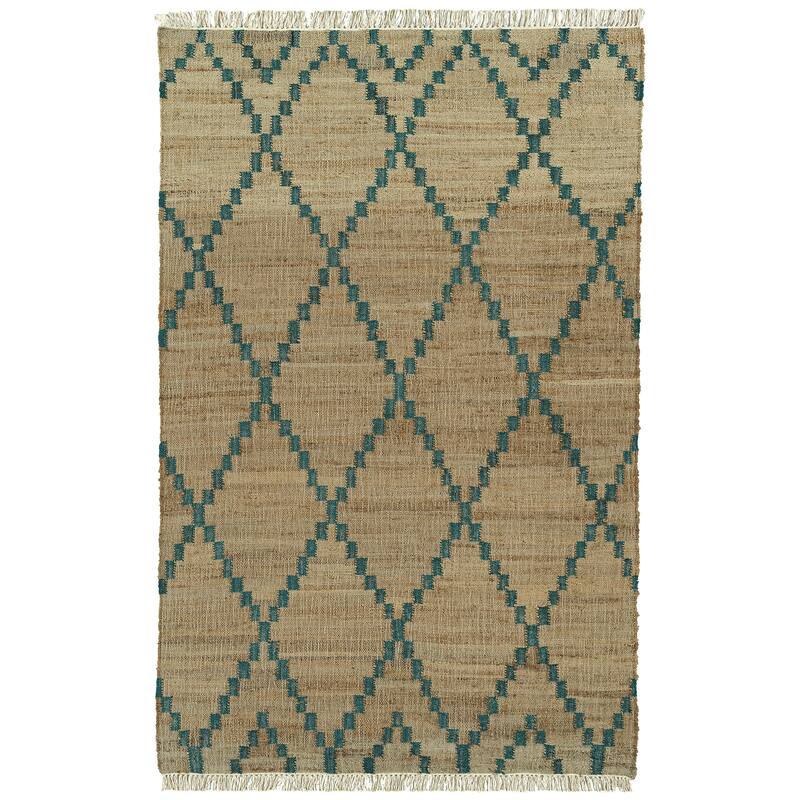 Natural Jute Black Hand-Made Indoor Area Rug