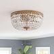preview thumbnail 17 of 16, Silver Orchid 14-inch Crystal Flush Mount Chandelier