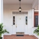 preview thumbnail 6 of 13, Modern Farmhouse Black 1-Light Outdoor Pendant Light Glass Patio Lantern Lamp - D10" X H12"