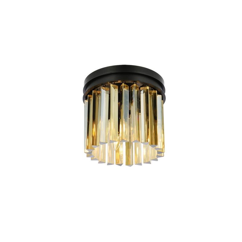 Royce Edge 3-Light Matte Black Flush Mount