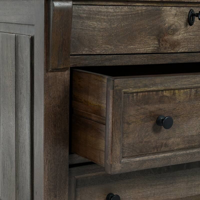 Classic Home Adelaide Three-Drawer Nightstand in Cocoa Brown