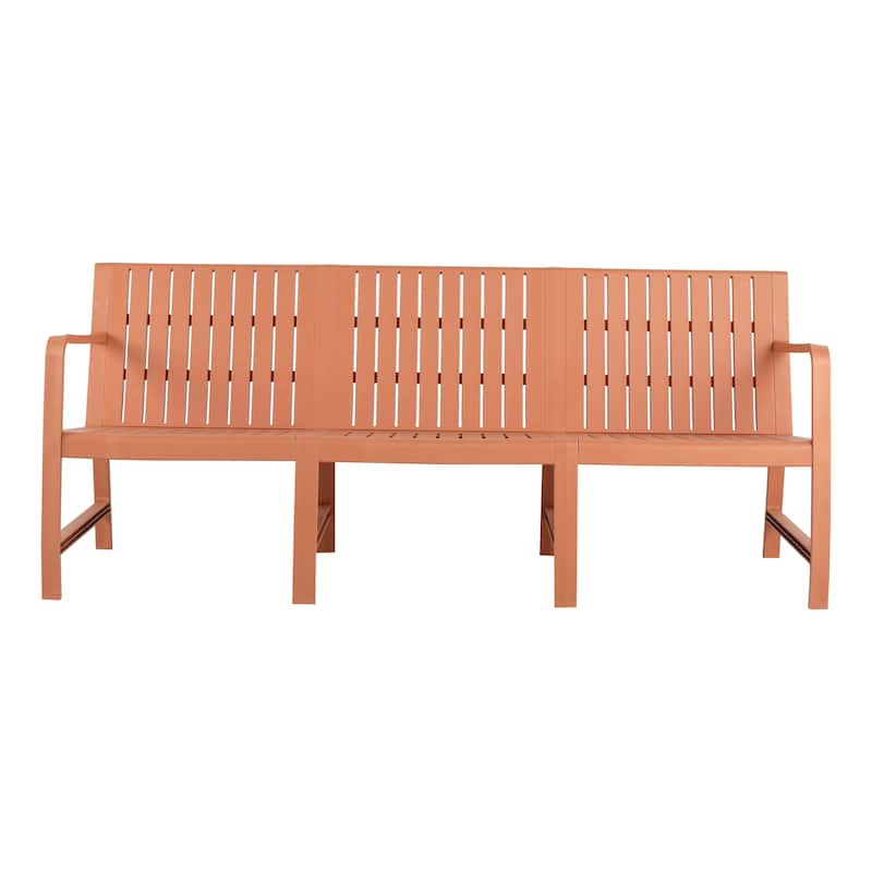1-Piece Indoor/Outdoor Furniture 3-Seater Sofa Waterproof PP Material - Easy Assembly Patio Conversation Set