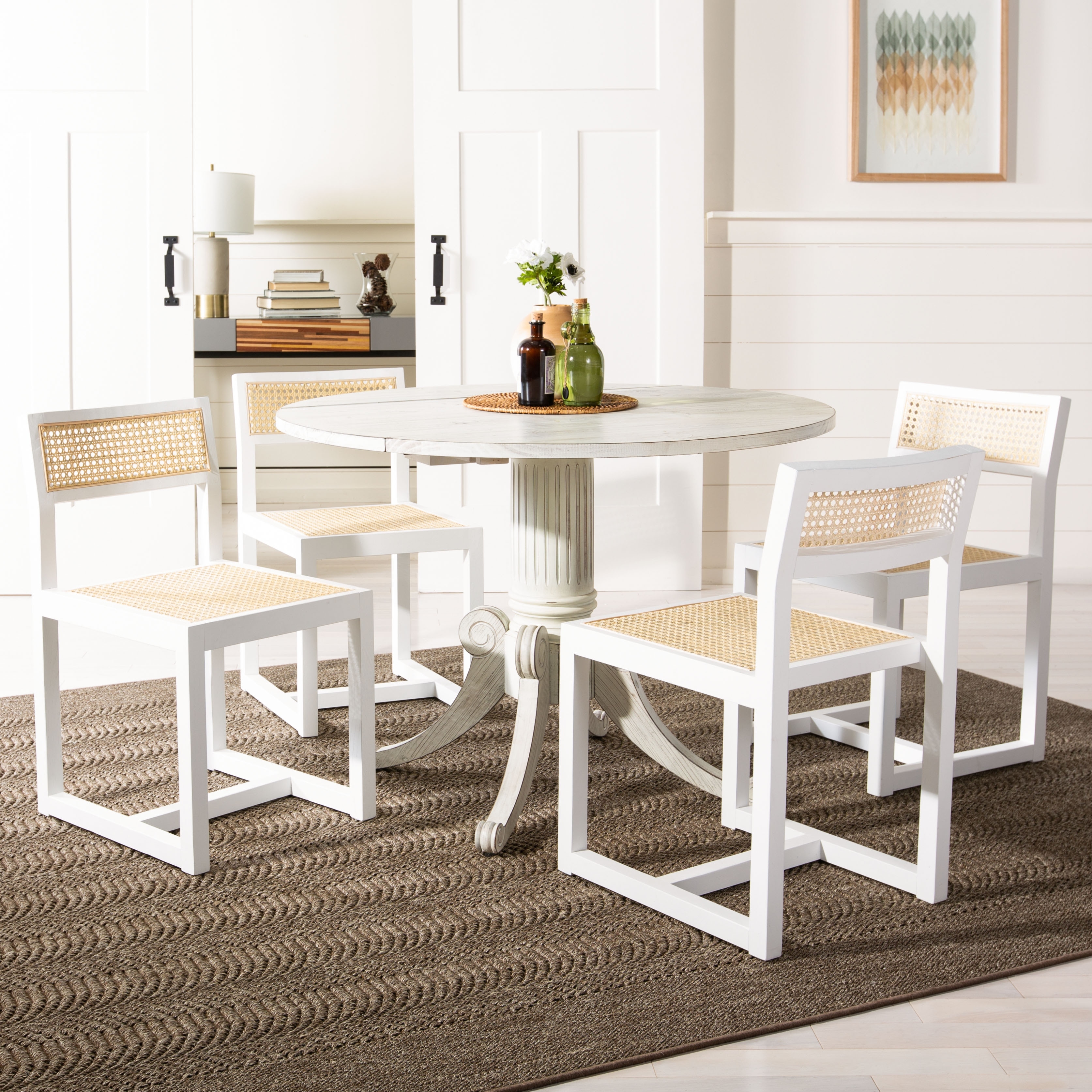 Bernice cane 2025 dining chair safavieh