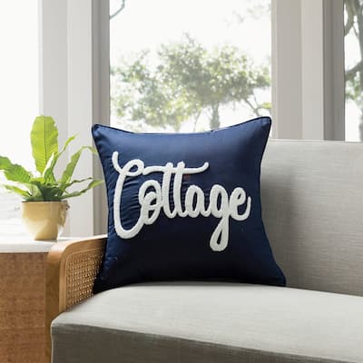 Cottage Icons throw pillow - set of 2