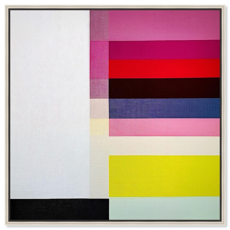 Quadratic Composition Canvas by Art Remedy - 30" x 30" - Silver