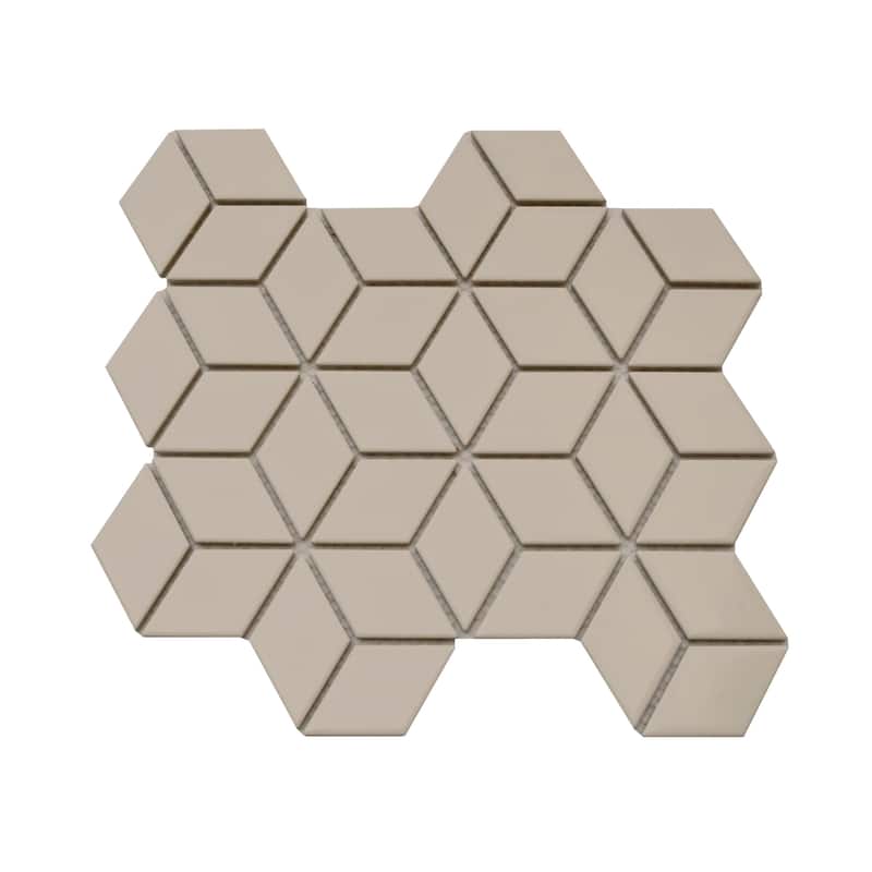 Emser Tile Influence - 10" x 12" Square Geometric Mosaic Wall Tile -
