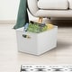 preview thumbnail 3 of 27, Superio Ribbed Storage Bin with Matching Lid - 15"W x 9"H x 11.5"D
