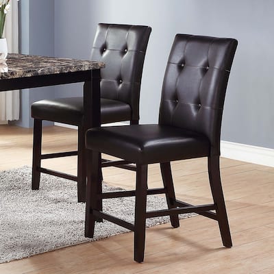 Upholstered Counter Height Chairs, Set of 2
