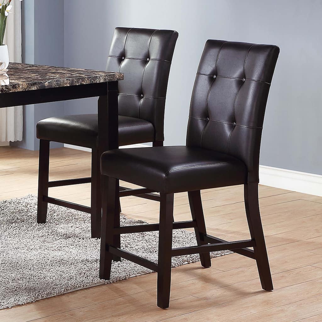 Upholstered Counter Height Chairs, Set of 2