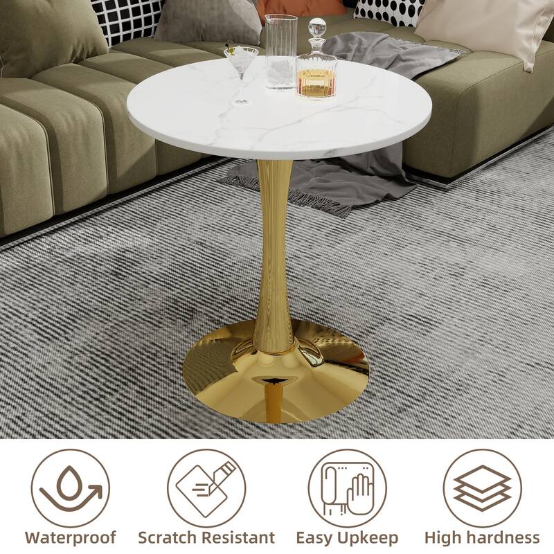 Mid-century modern style dining table accommodates 2 or 4 people