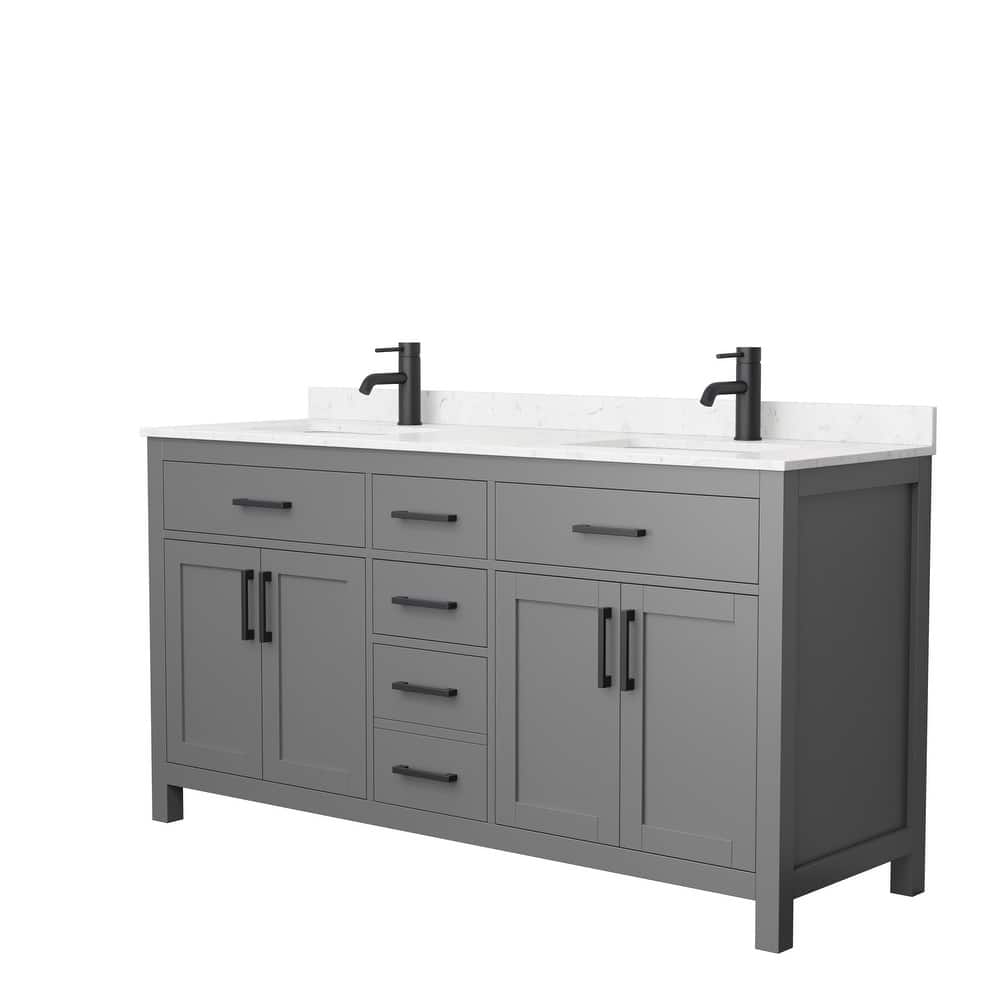 Beckett 66 Inch Double Vanity, Cultured Marble Top